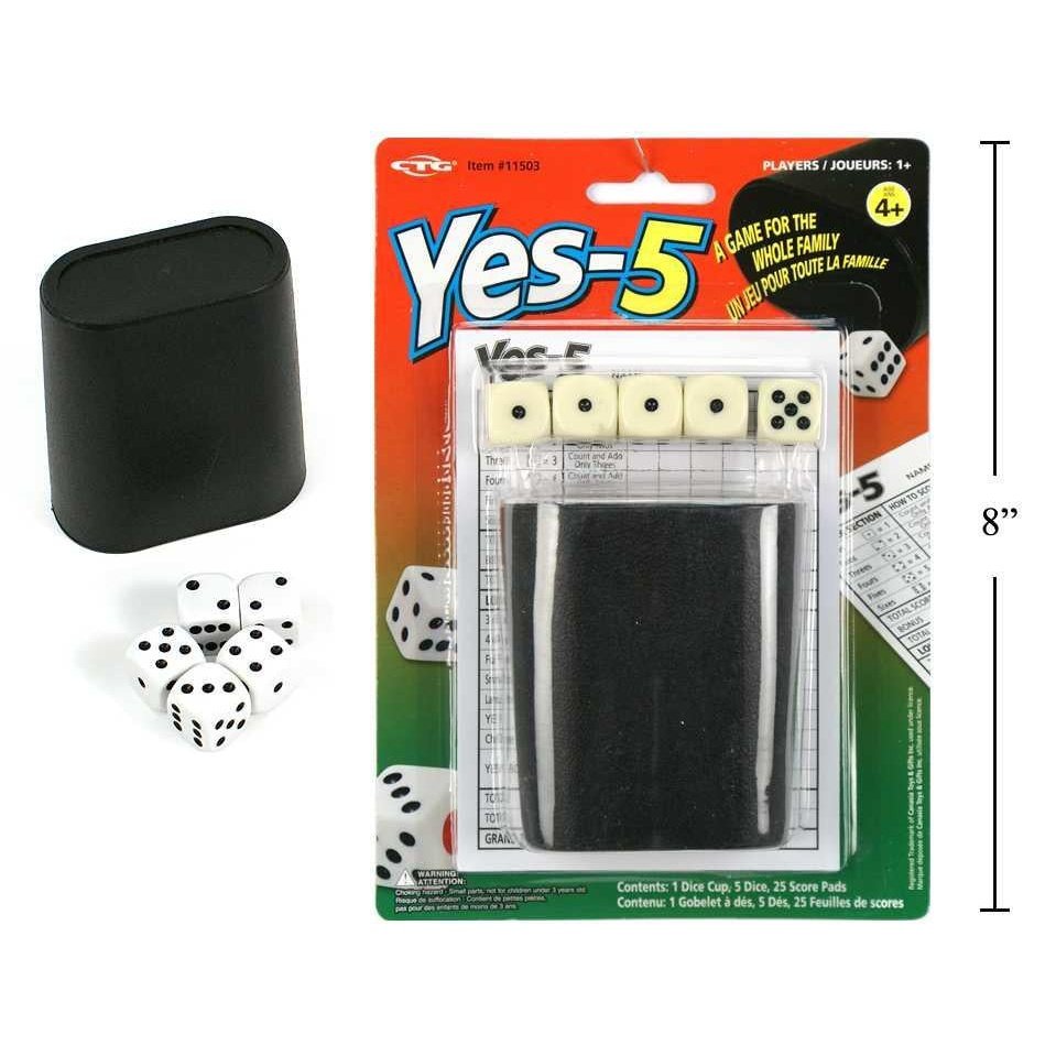 Yes-5 Dice Game Set b/c
