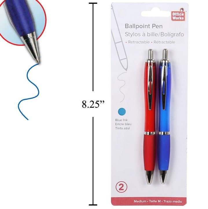 office works ball pens 2pk