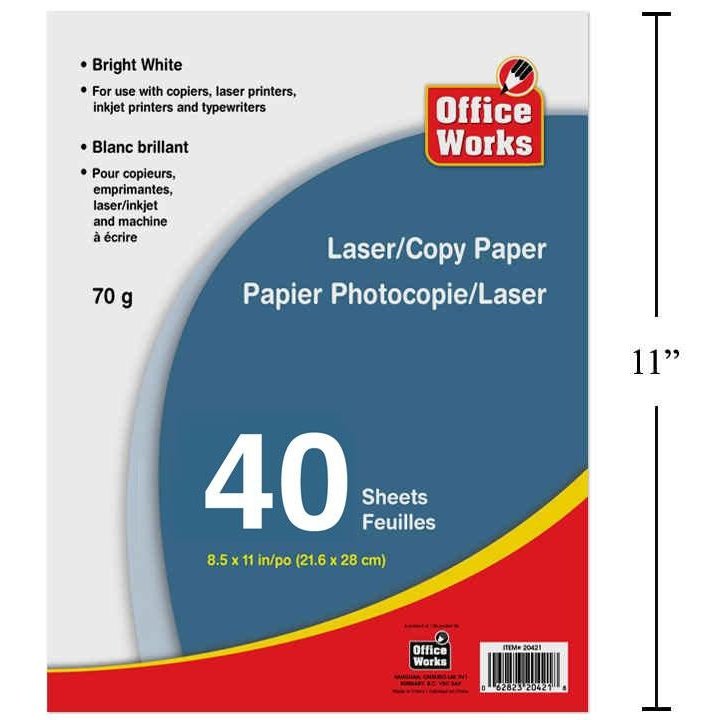 OW laser/copy paper 40pc