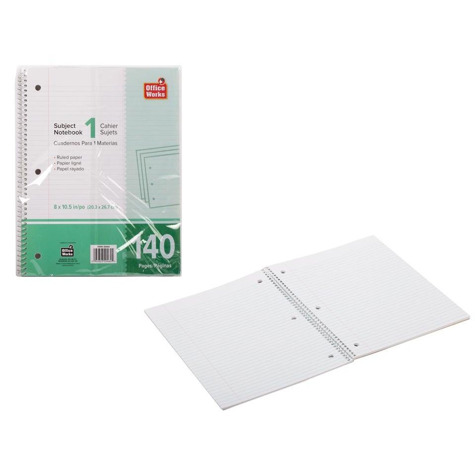 O.WKs. 140-P 8x10.5" Coil Note