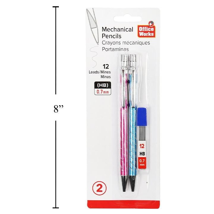 OW MECHANICAL PENCILS 2PK