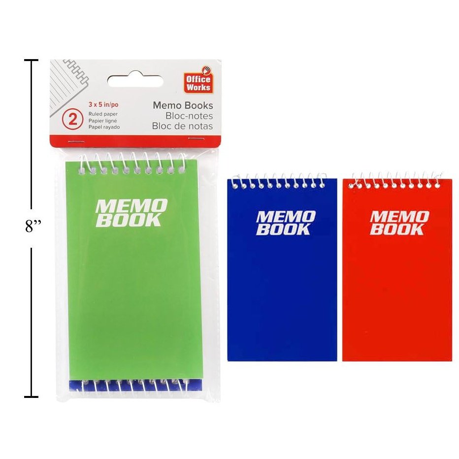 2-pc @40-Sheets 3x5" Memo