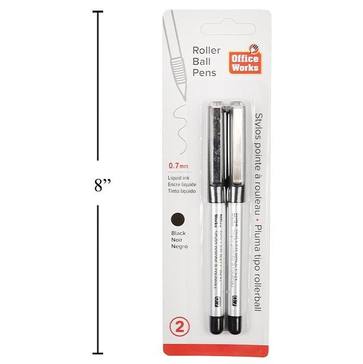 office works roller ball pens