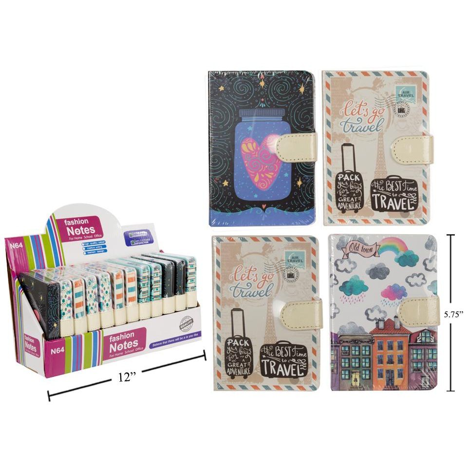 Travel Note Magnetic closure