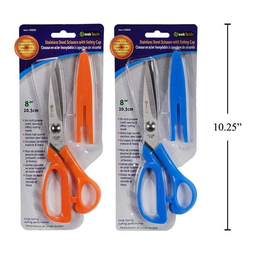 DT STEEL SCISSORS W SAFETY CAP
