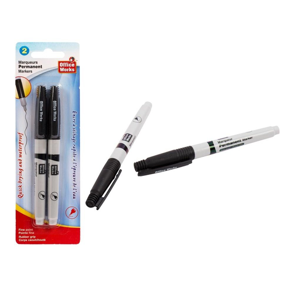 permanent markers 2pk