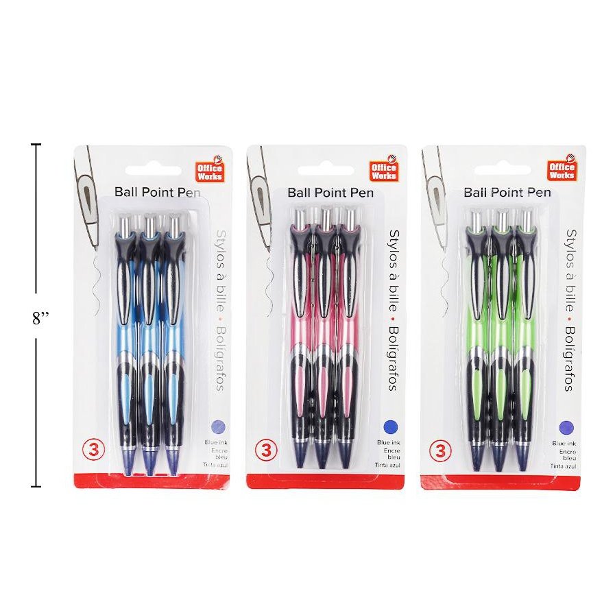 3-pc Ball Pen 3 col.