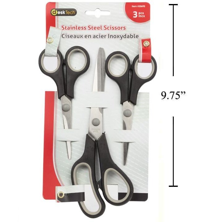 DT STEEL SCISSORS 3PK