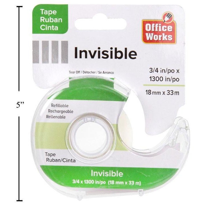 3/4" x 1300" Invisible Tape