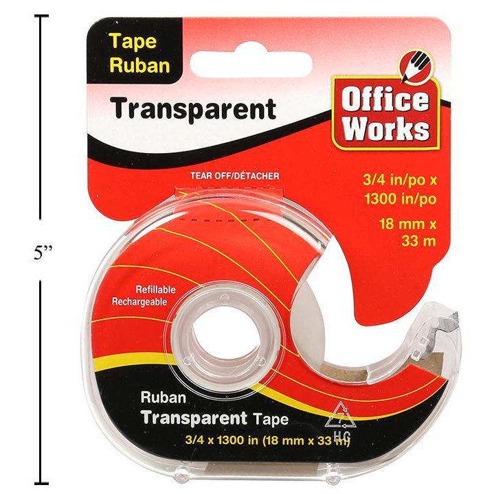 O.WKs. 3/4"x1300" Transparent