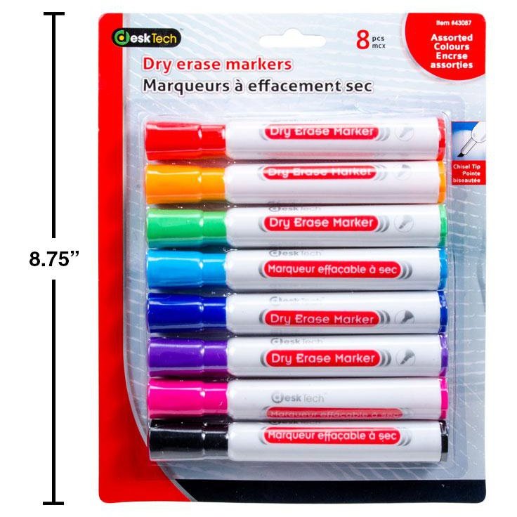 DT 8pcs dry erase markers
