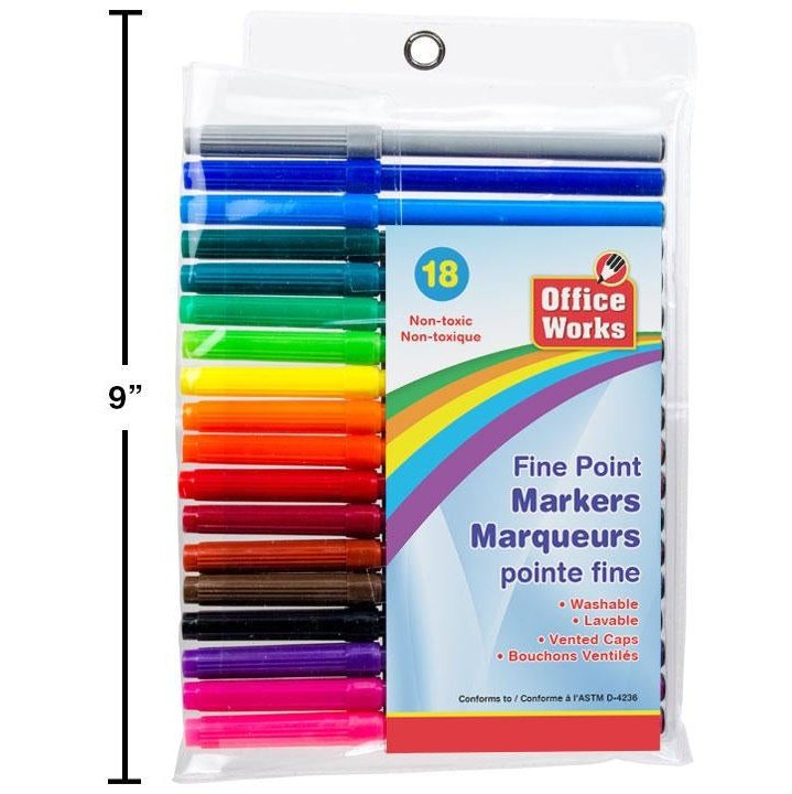 OW fine point markers 18pc