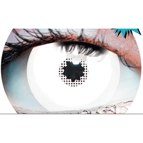WHITE MINI SCLERA CONTACT LENS