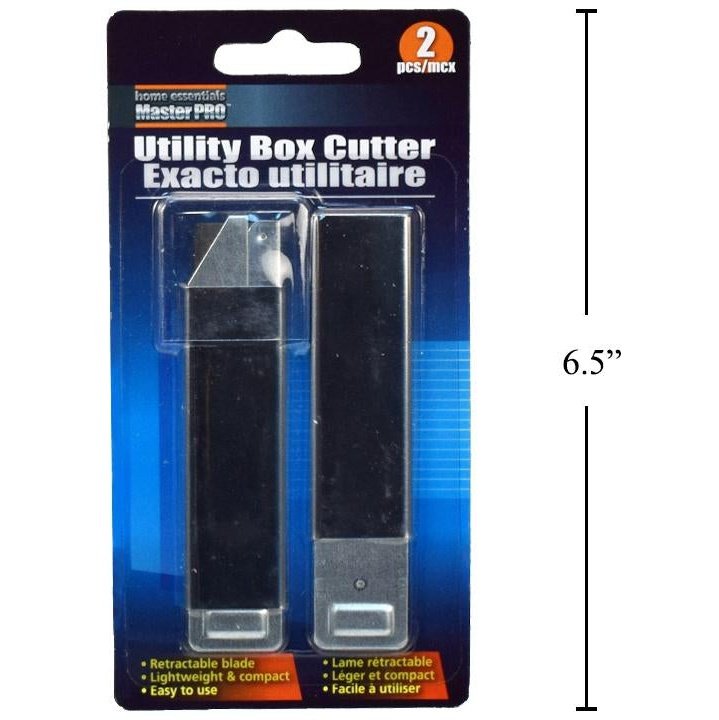 HE UTILITY BOX CUTTER 2PK