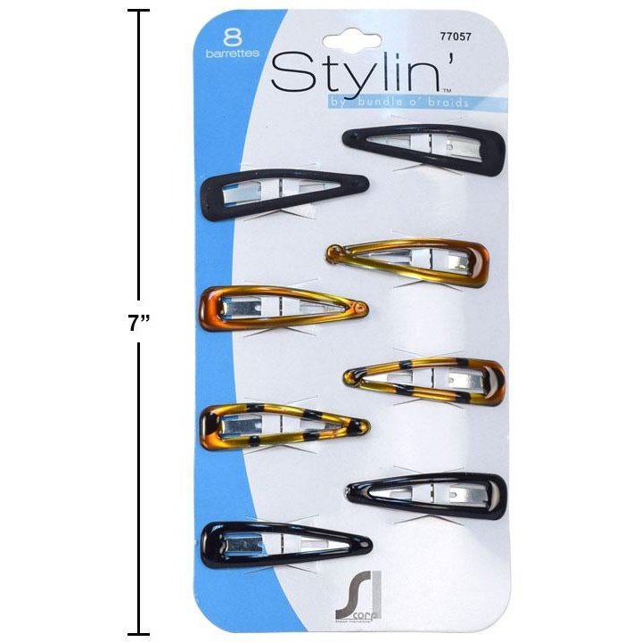Stylin 8-pc Snap Barrette