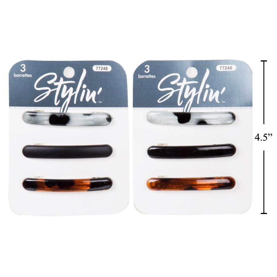 Stylin 3-pc Auto Barrettes,