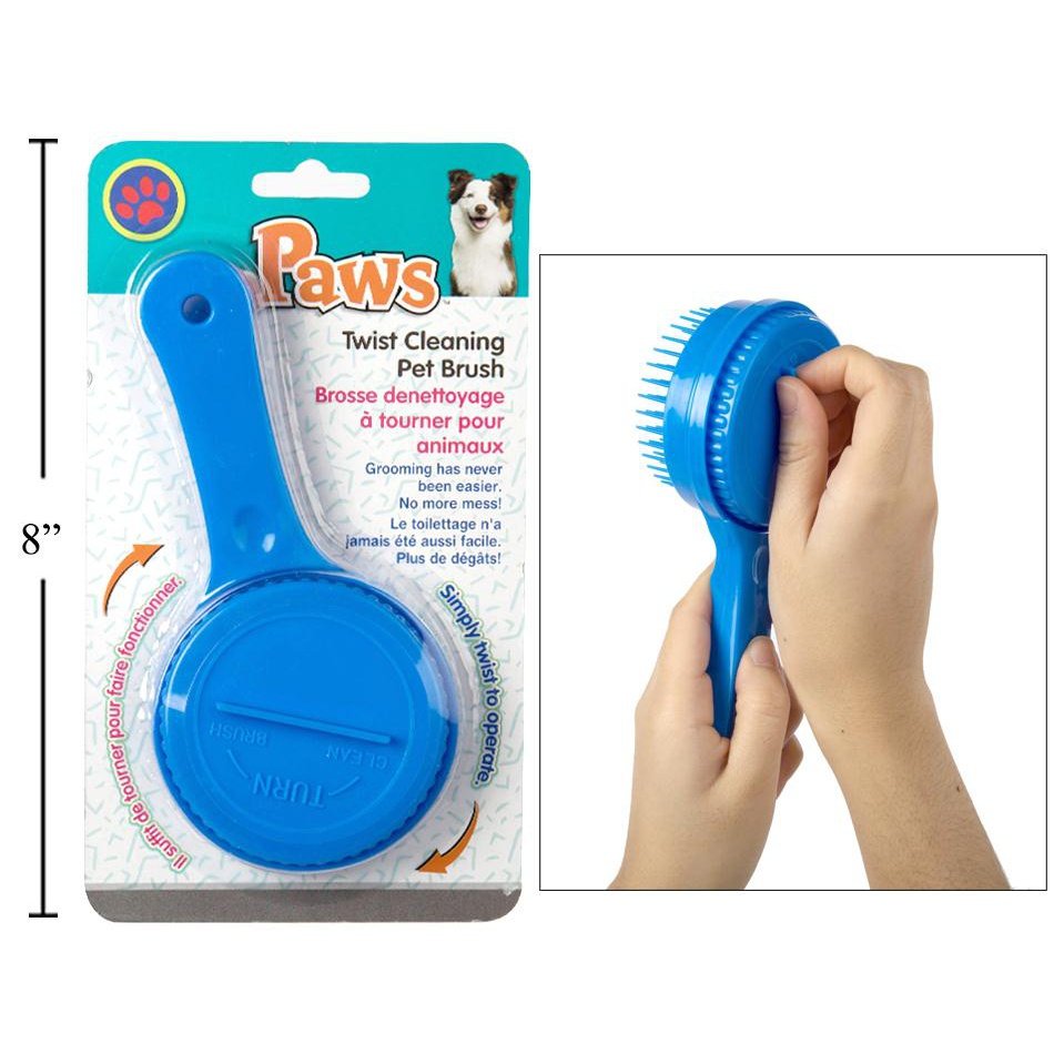 PAWS Twist Cleaning Pet Brush