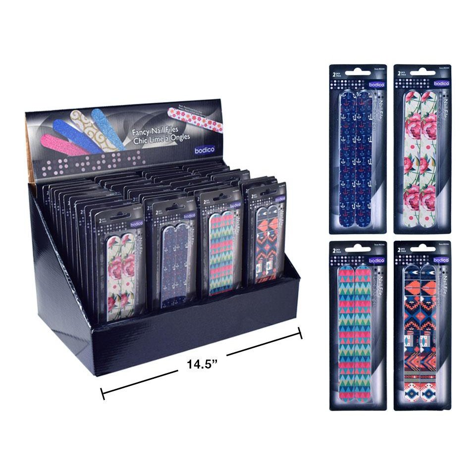 2-pc Fancy Nail File Set