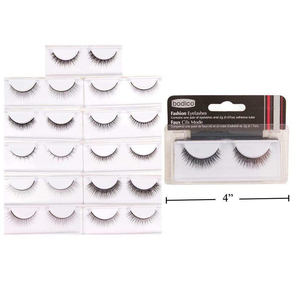 Bodico Eyelash w/ Glue, 12 sty