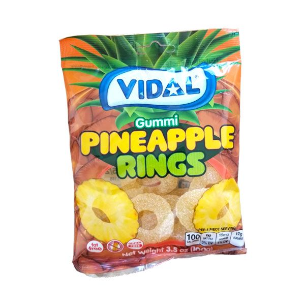 VIDAL PINEAPPLE GUMMI RINGS
