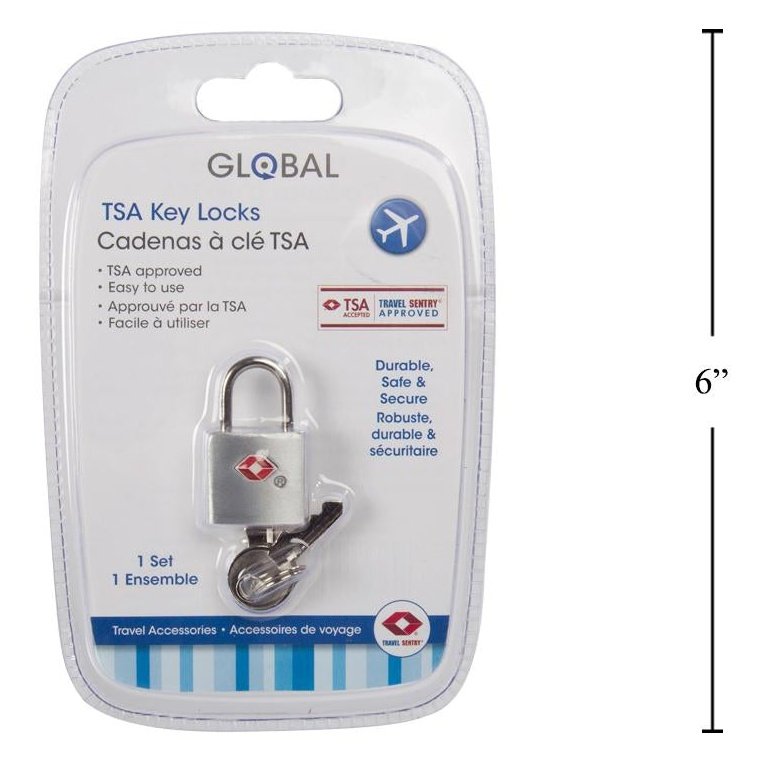 Global TSA Key Lock 1 Lock+2