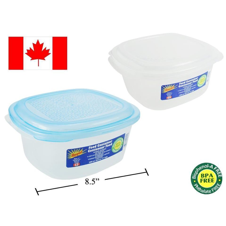 Food Container Square, 1800ml