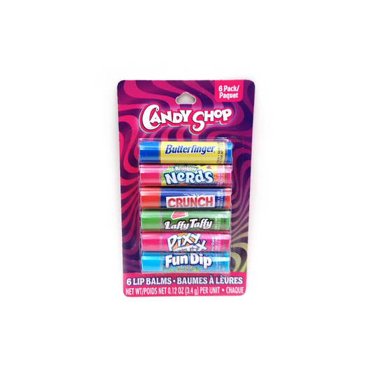 CANDY SHOP LIP BALM 6PK