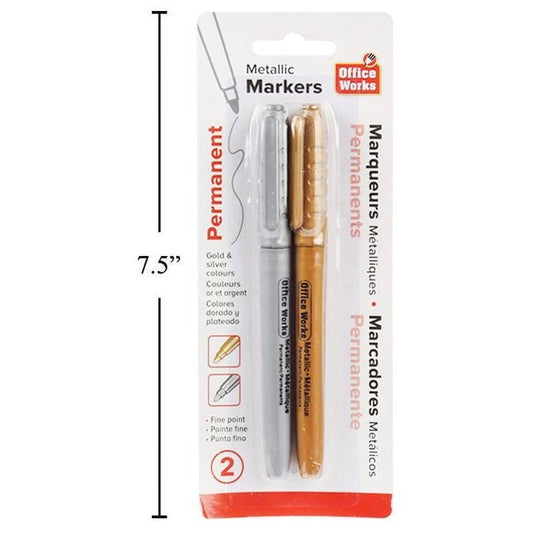 2-Pc Metallic Markers b/c