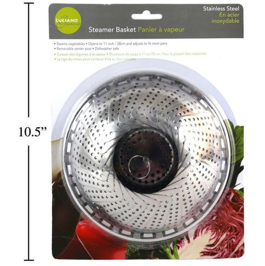 L.Gourmet  12" S/S Steamer Basker