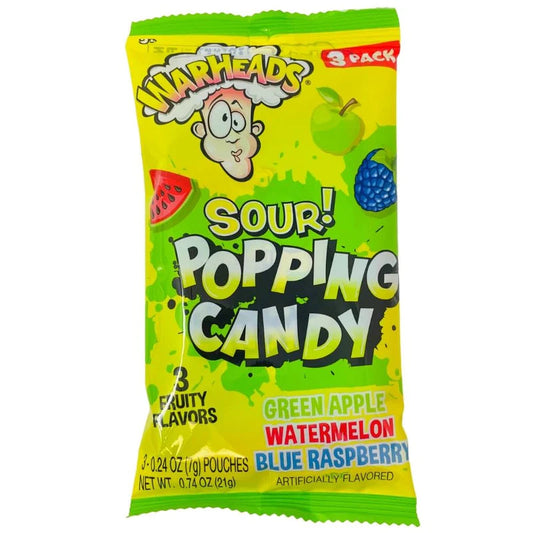 WARHEADS SR POPPING CANDY 3PK