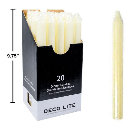 10" dinner candle ivory #85387